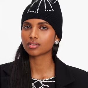 Kate Spade New York Trompe L'oeil Bow Beanie